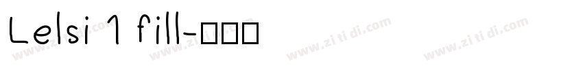 Lelsi 1 fill字体转换